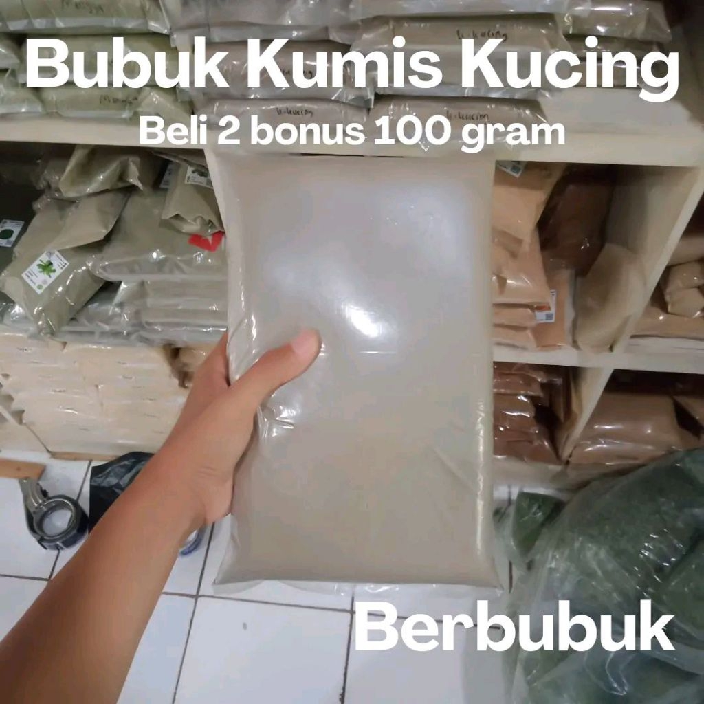 

Serbuk Bubuk Kumis Kucing isi 1KG Orthosiphon aristatus
