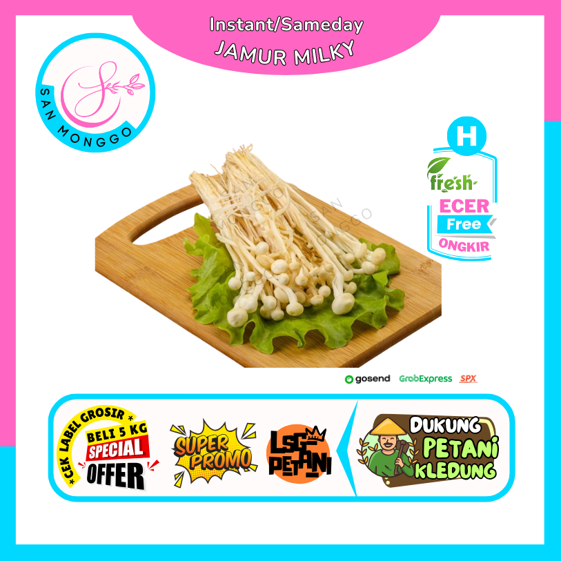 

Sanmonggoo >> Jamur Milky / Jamur White Crab -- Hasil Bumi Sindoro Sumbing Ecer (H)