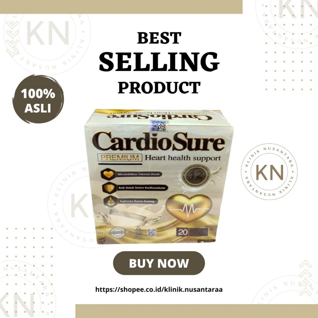 

CARDIOSURE SUSU Herbal Asli Original 100% Atasi Jantung Hipertensi Super Ampuh
