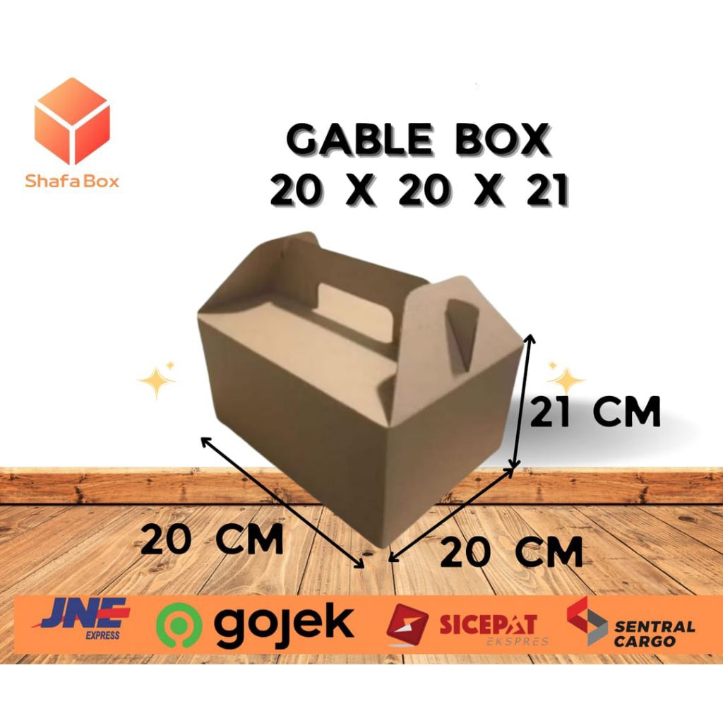 

Kardus Box Jinjing 20x20x21 Gable Box