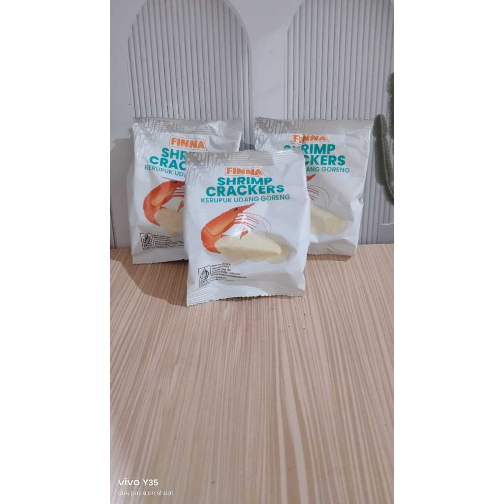 

Kerupuk Udang Finna (MATANG) Kemasan 10g Rasa Enak