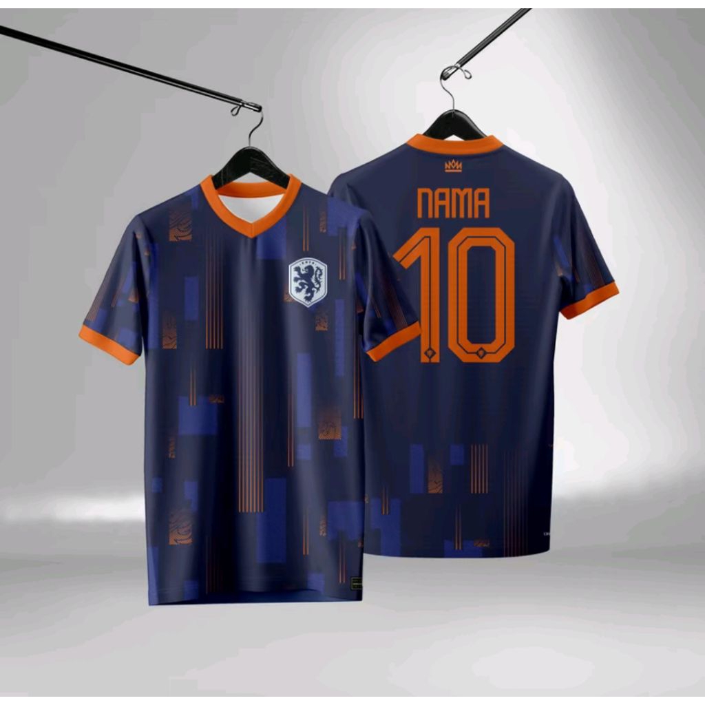 JERSEY NETHERLANDS BELANDA 2024 HOME AWAY GRATIS NAMA DAN NOMOR PUNGGUNG