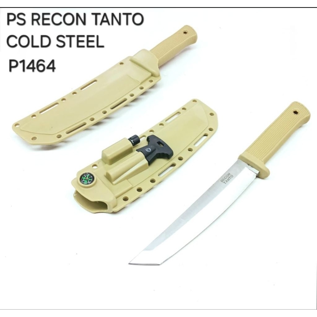 PS Cold Steel Import P1464, Pisau Recon Tanto P1463 Super Premium