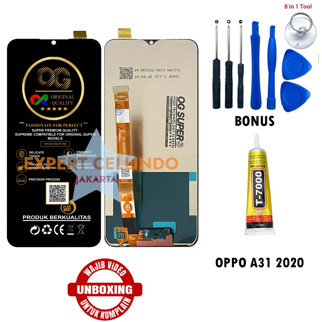 LCD OPPO A31 2020 Fullset Touchscreen High Quality Sparepart HP OPPO