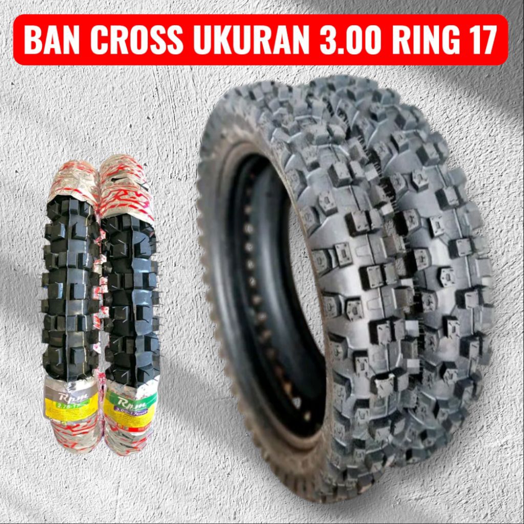 BAN CROSS UKURAN 300 RING 17 ATAU 90/90 RING 17
