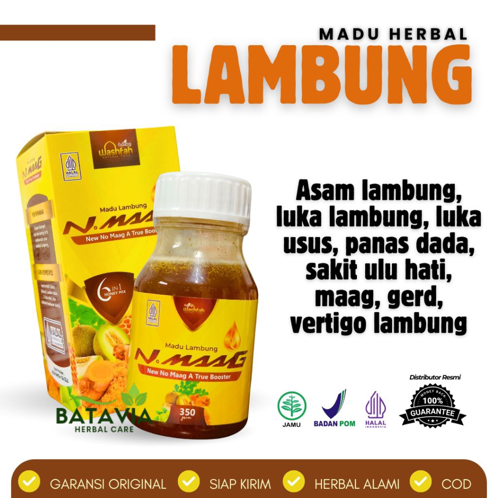 Madu Lambung Nomaag 6 in 1 Washfah Gerd