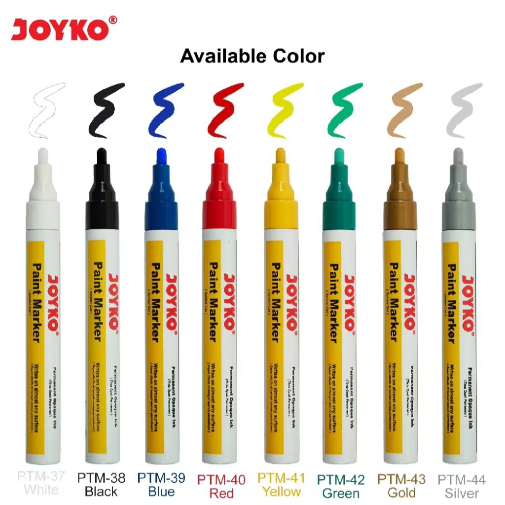 

1 Pcs Spidol Cat Permanent JOYKO ( 3 Pilihan Warna )