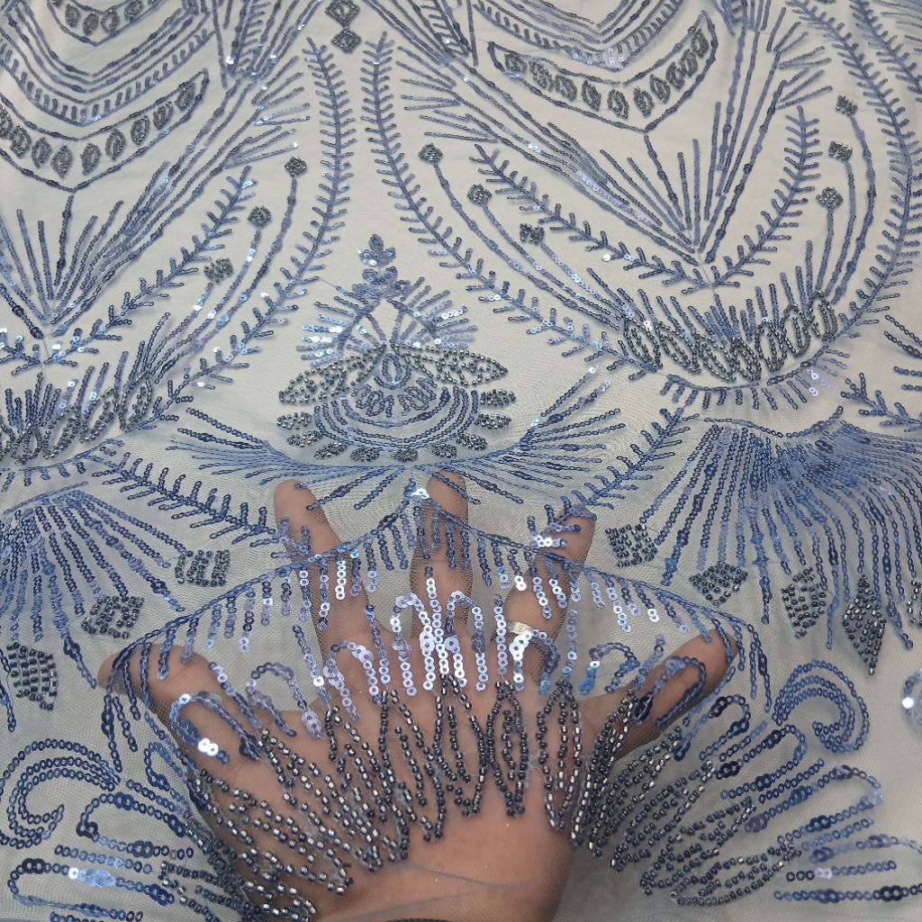 Kain tile payet elishab korea premium kain tile payet mewah ful payet aksesoris