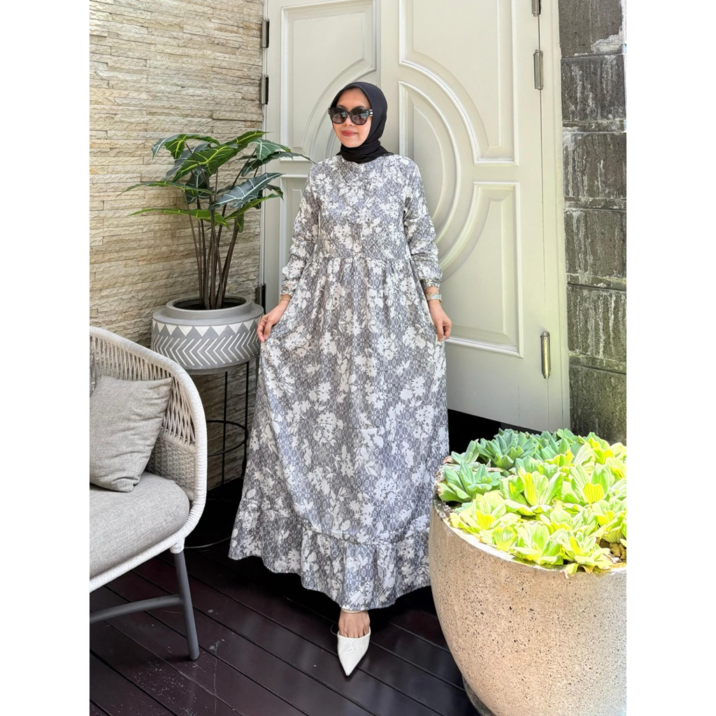 Gamis busui Viscose jaguar mix fayet ori By Edness Kayla