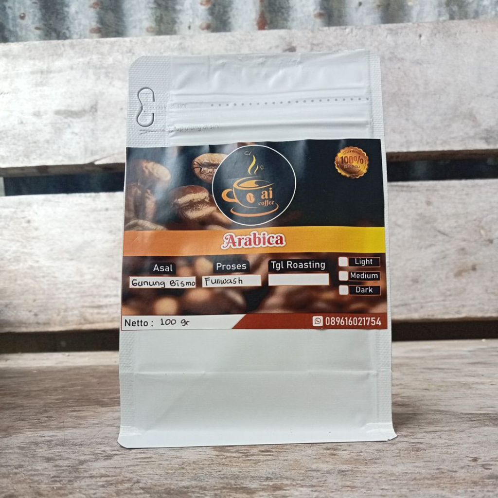 

kopi arabica gunung bismo | fullwash | 100 gram | bubuk kopi | arabica wonosobo