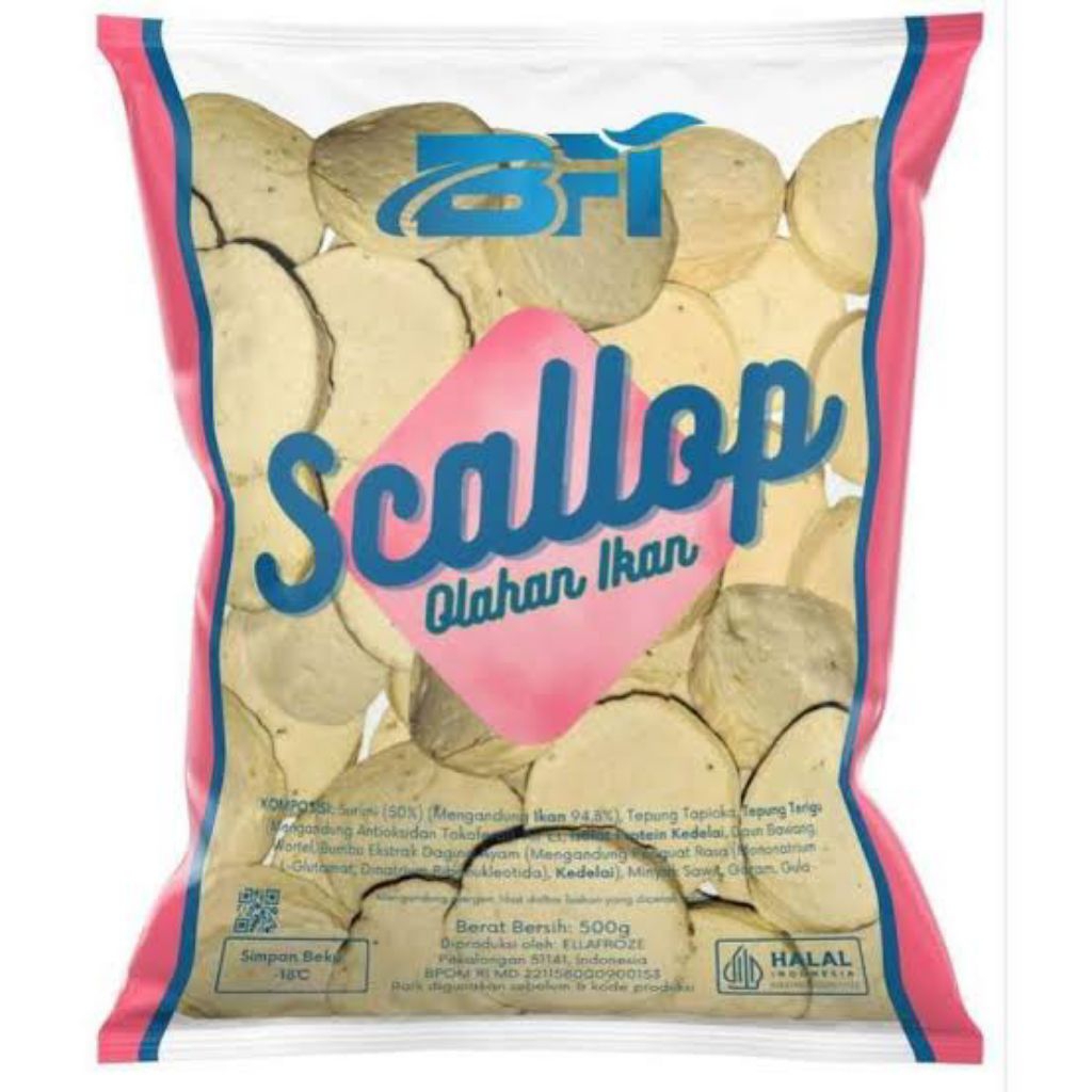 

Scallop Ikan BFI Kemasan 500 Gram