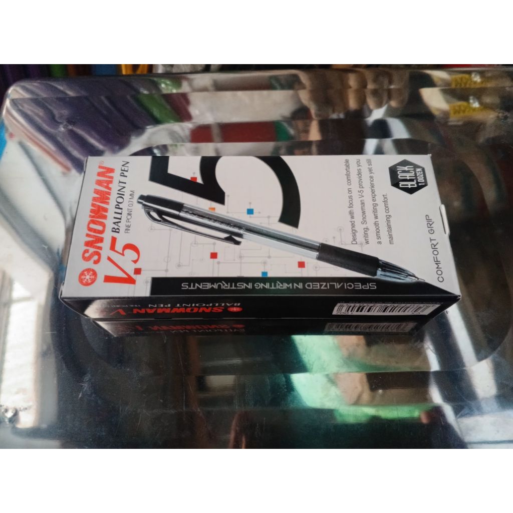

Pulpen Snowman V5 – Ballpoint Pen 0.7mm Tinta Hitam – 1 Pack Isi 12 pcs – Grip Nyaman & Tinta Halus