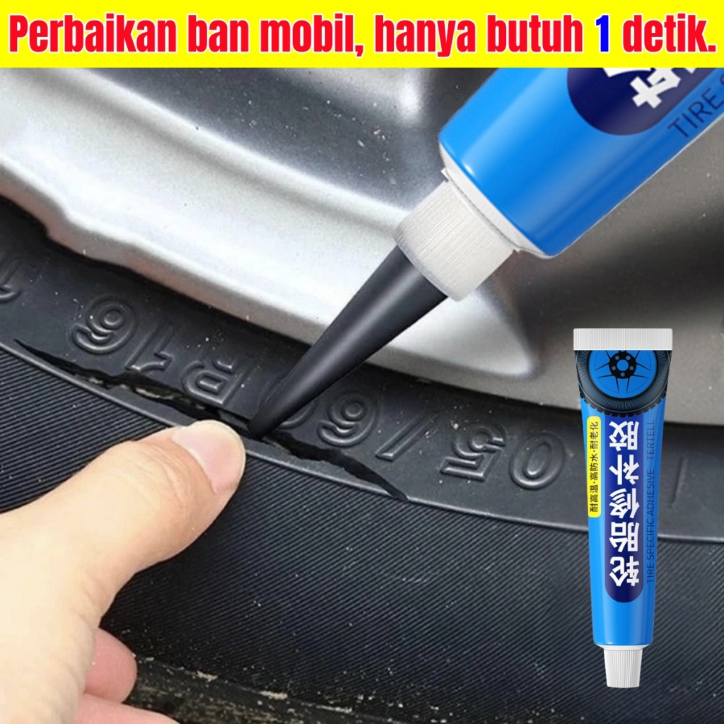 mekar_noto - lem tambal ban tubeless motor & mobil 30ml - tip top penambal bocor universal shopee