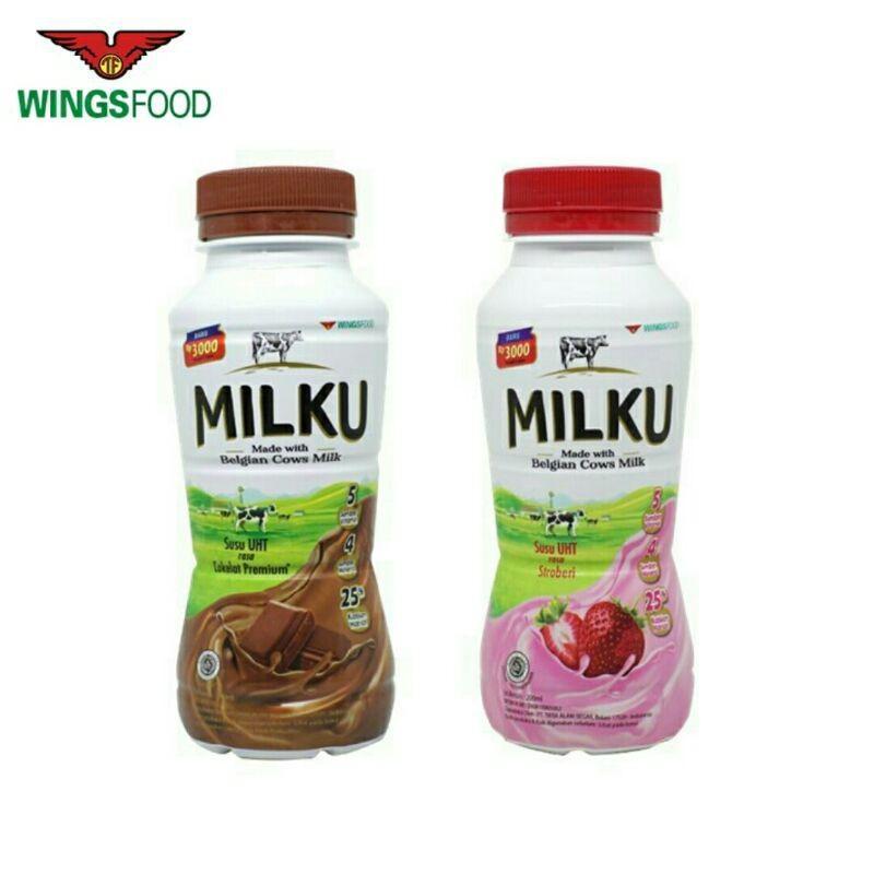 

MILKU SUSU UHT RASA COKELAT / STRAWBERRY 200ML