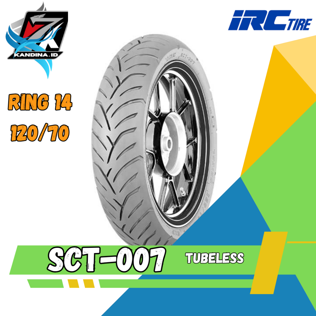 Ban Belakang Motor Honda PCX 150 / Ban Belakang PCX 150 IRC SCT007 Tubeless Garansi baru & ori