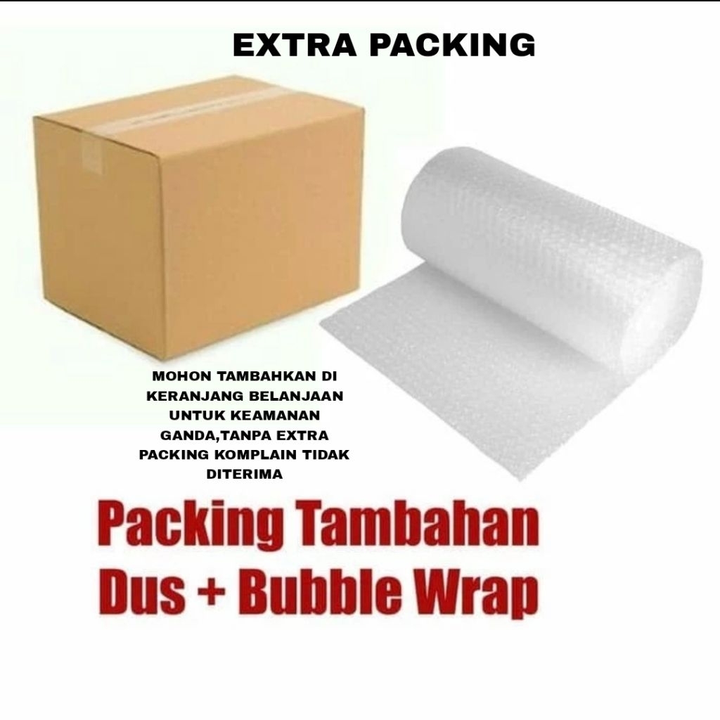 

[ TAMBAHAN EXTRA PACKING ] BUBBLE WARP DAN KARDUS TAMBAHAN PACKING