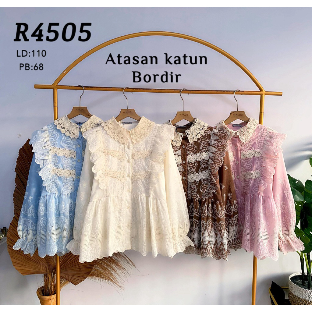 atasan blouse ghina brukat import premium vns