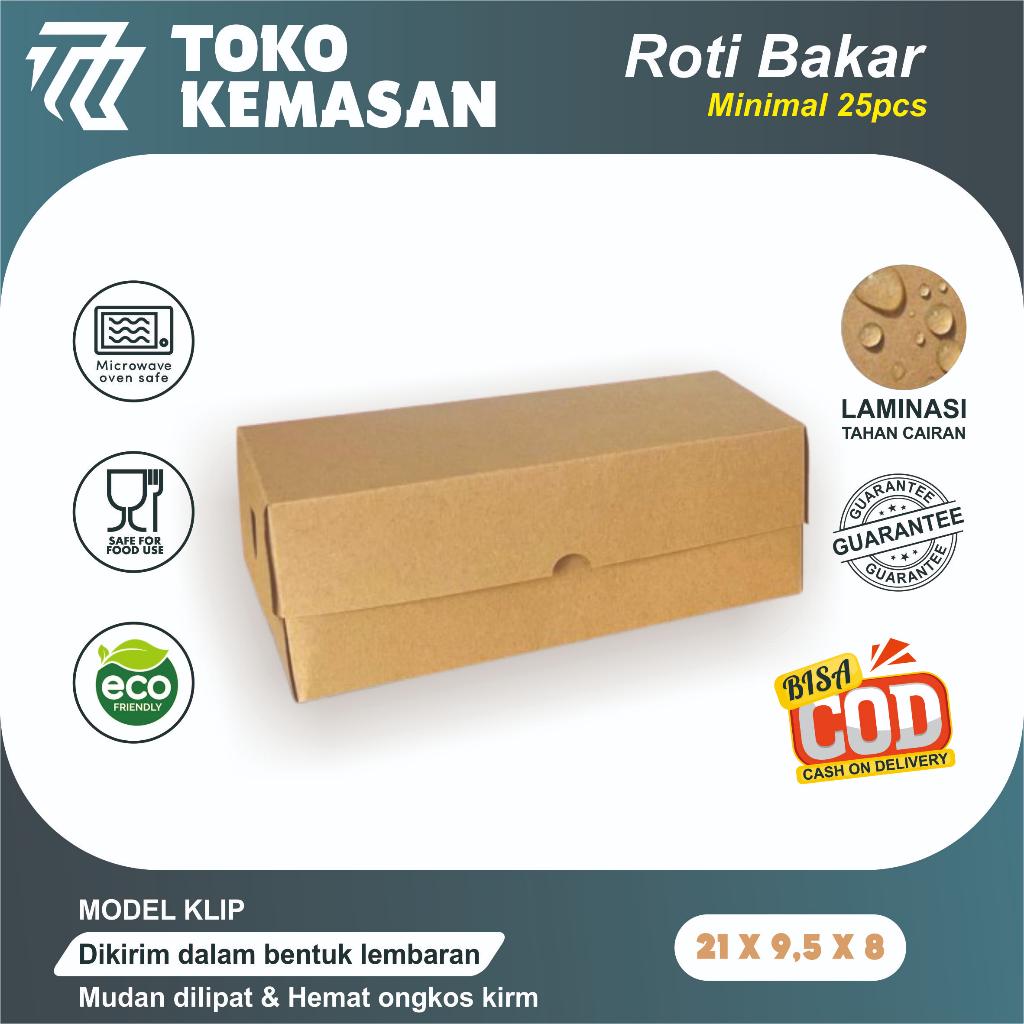 

Dus Roti Bakar Box Kraft Tebal 290gsm Kotak Kue Brownies Donat Bomboloni Bolu Gulung Kotak Roti