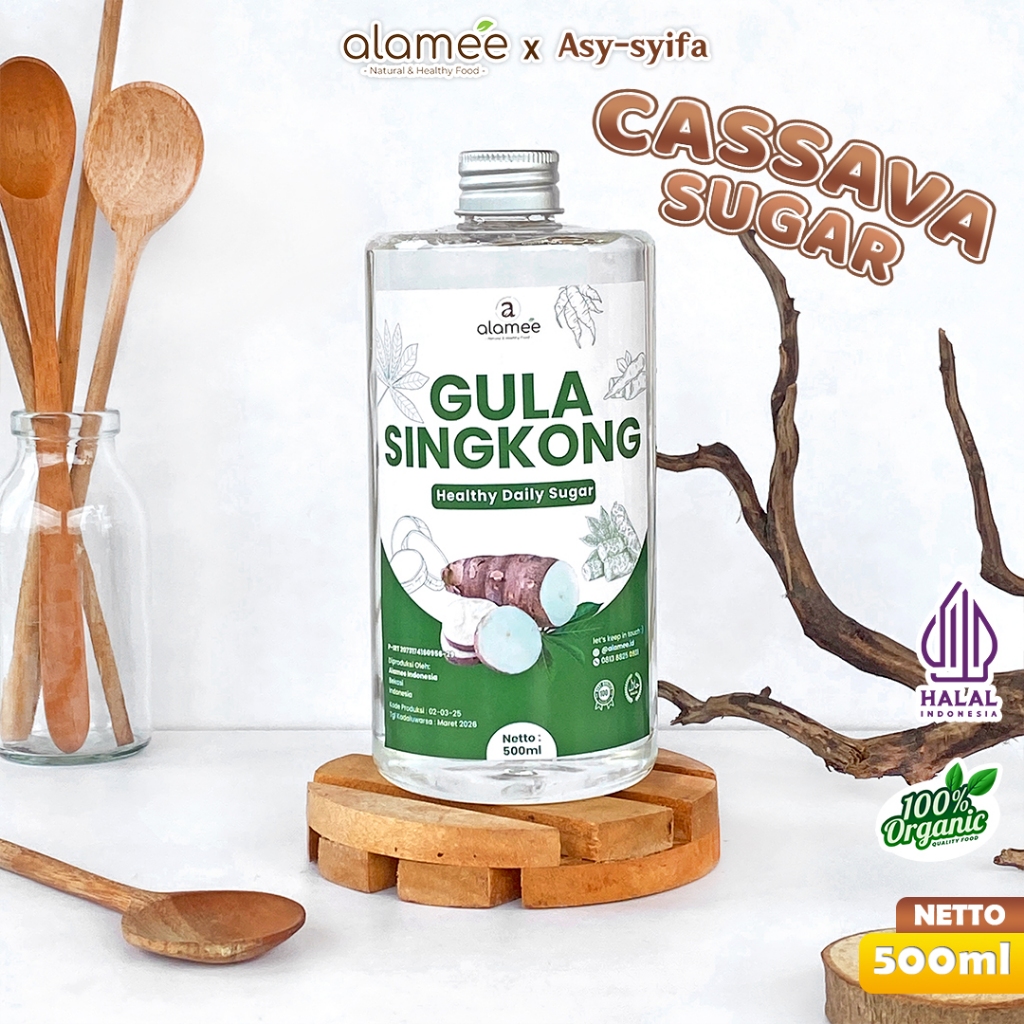 

Gula Singkong Organik Cair Rendah Kalori Pemanis Sweetener Fructose Gluten Free Tanpa Pemanis Buatan