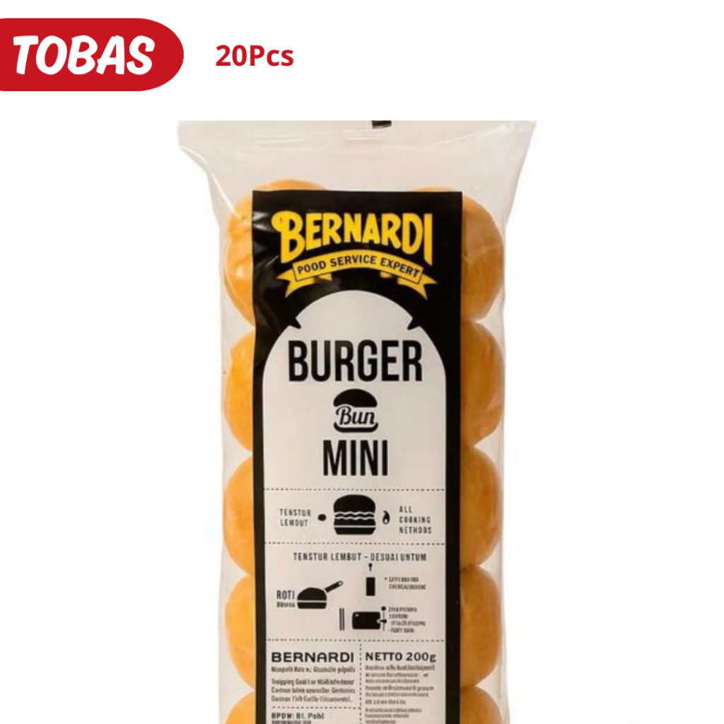 

Roti Burger Mini Bernardi 20 Pcs - Roti Burger Kecil untuk Usaha Kuliner, Snack & Bekal