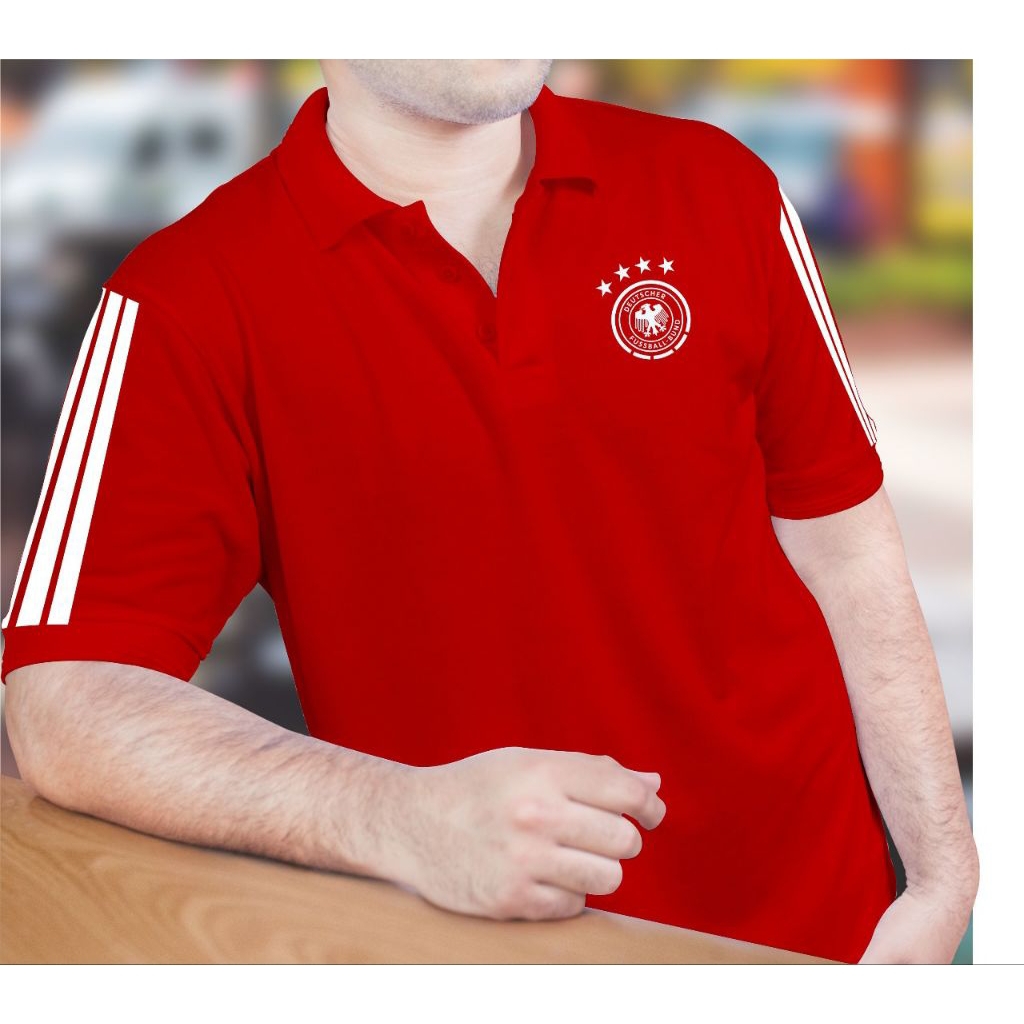 Polo Shirt MUNCHEN ASROMA/KAOS BOLA DESAIN KEREN/PRIA WANITA SANTAI DAN RESMI