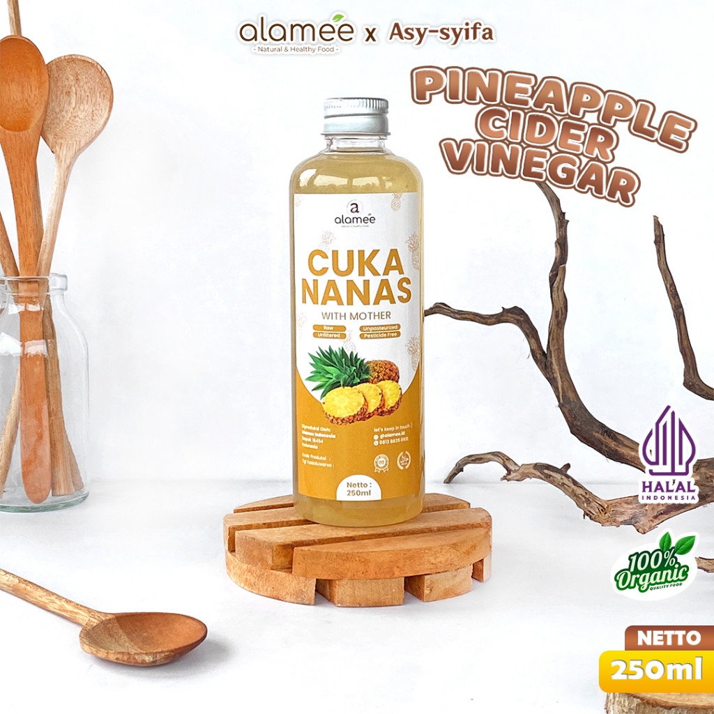 

Cuka Nanas Organik Pineapple Cuka Nanas Original Pineapple Cider Vinegar With Mother Buah Nanas