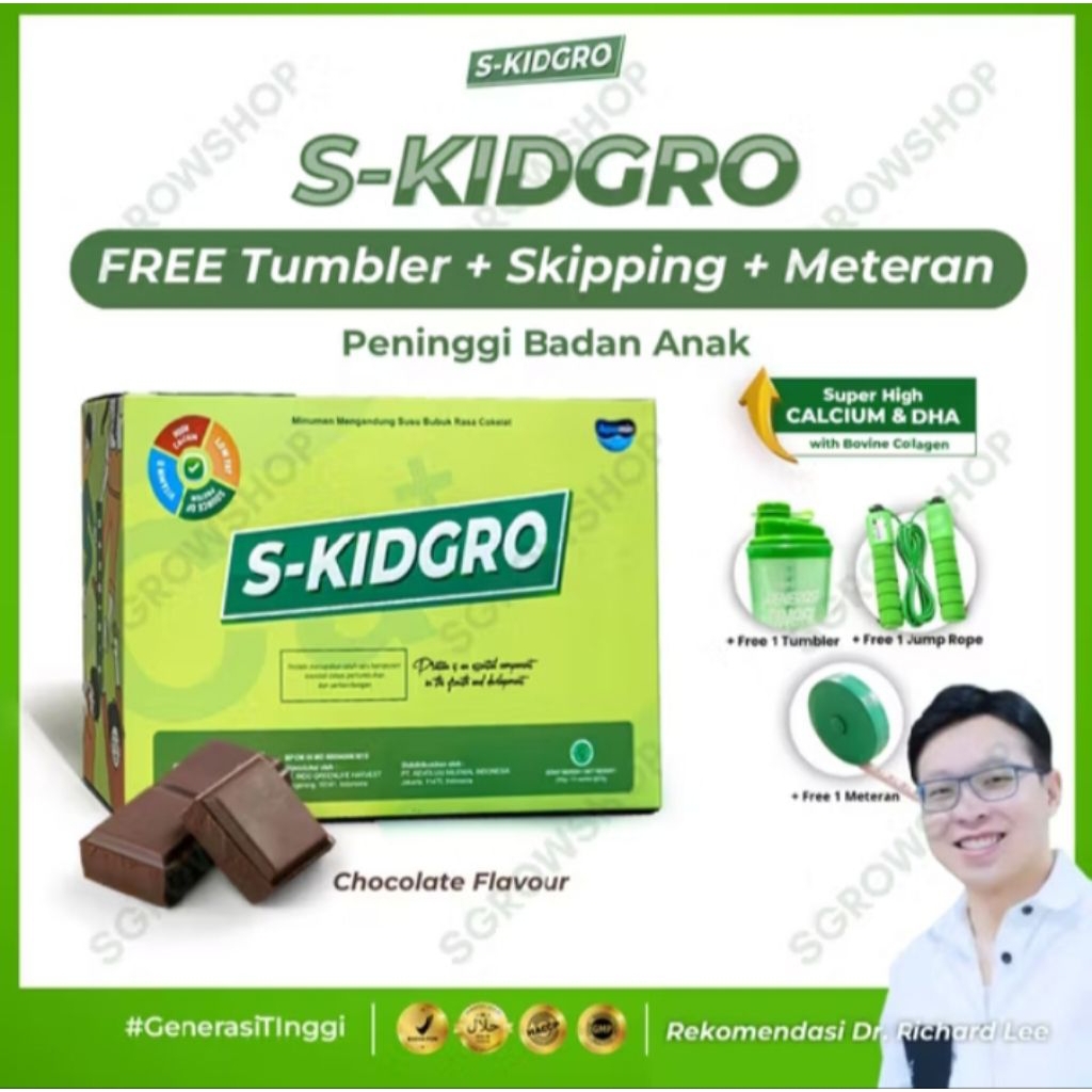 

S-KIDGRO Peninggi Badan Anak 100% ORIGINAL 1BOX