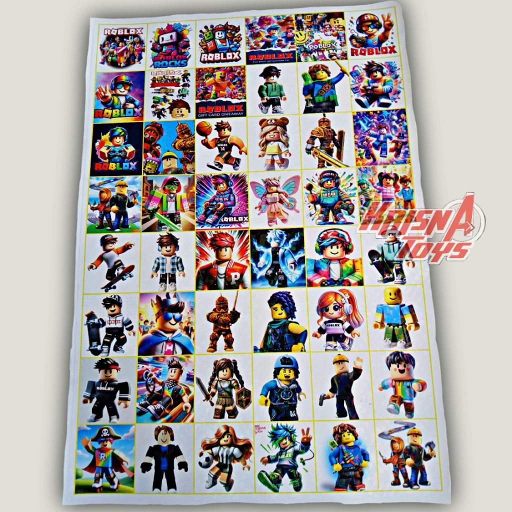 

STICKER HOLOGRAM KARAKTER ROBLOX/STIKER ANIMASI ROBLOX isi 48.pcs/Lembar