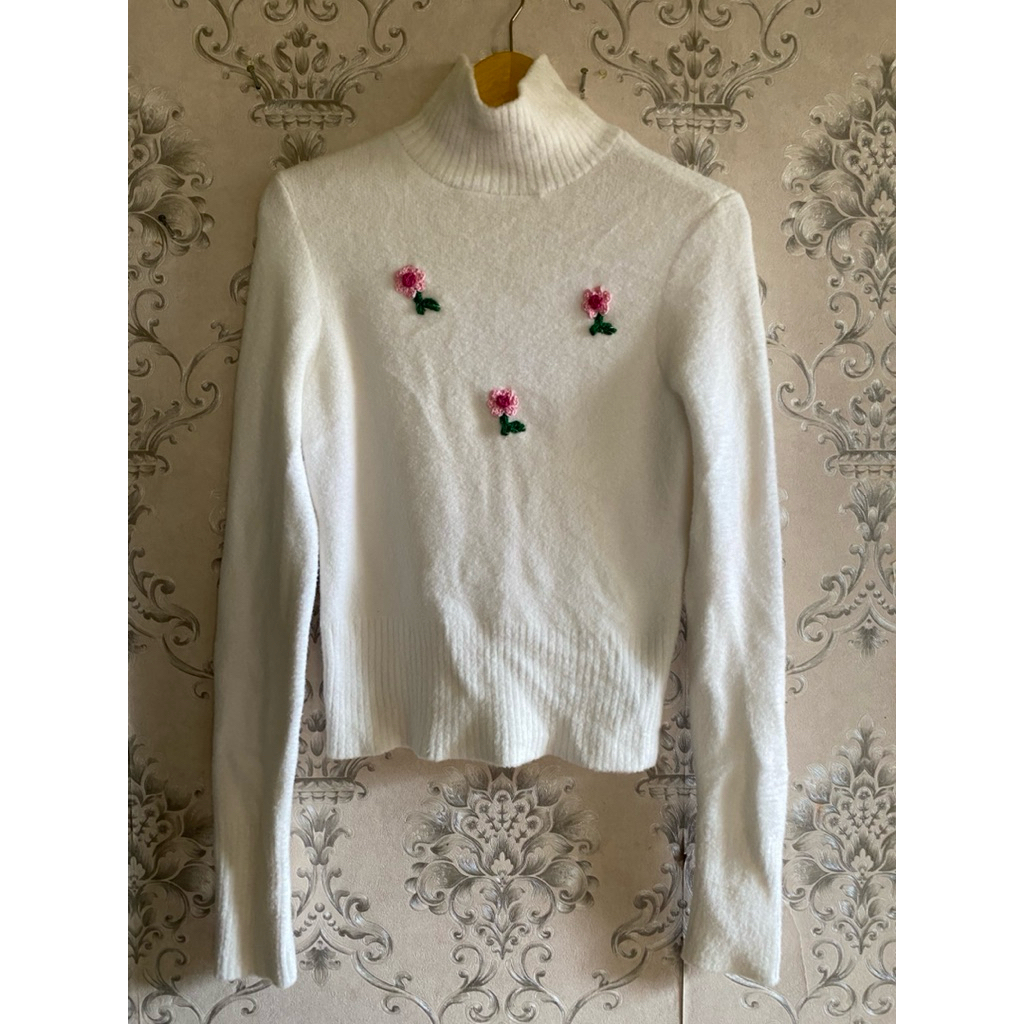 SWEATER FUZZY ZARA CROP FUZZY PREMIUM FUZZY BULU IMPORT