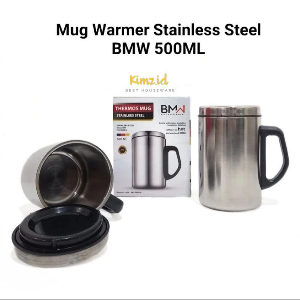 THERMOS MUG WARMER STAINLESS STEEL BMW 500ML | THERMOS PANAS