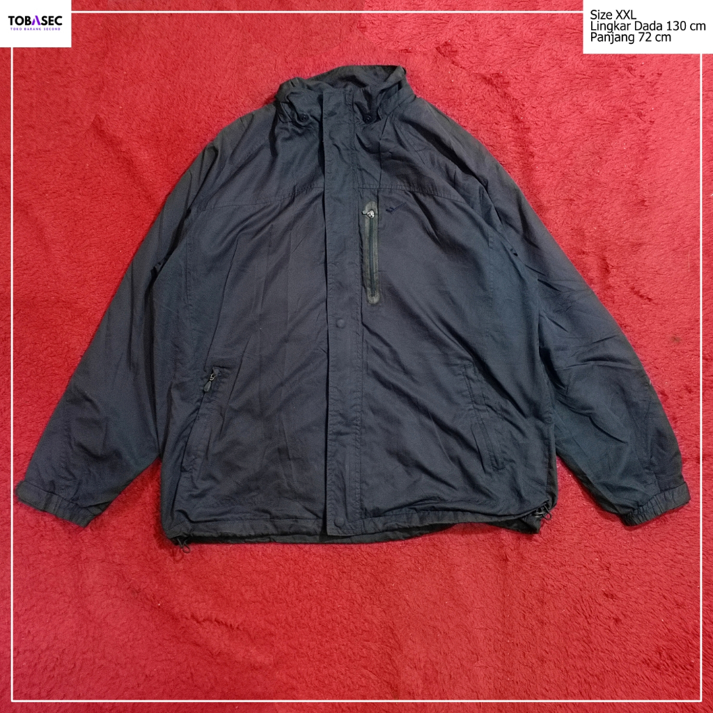 Jacket Windbreaker Tebal Prospecs warna Navy waterproof Size XXL