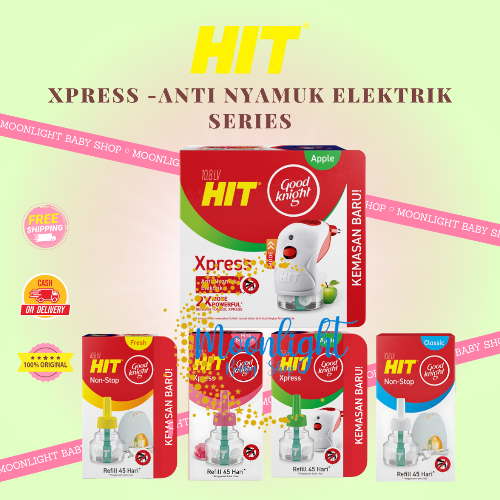 Hit Good Knight Xpress Set - Obat Nyamuk Elektrik - Bunuh Nyamuk Penyebab Demam Berdarah (DBD)