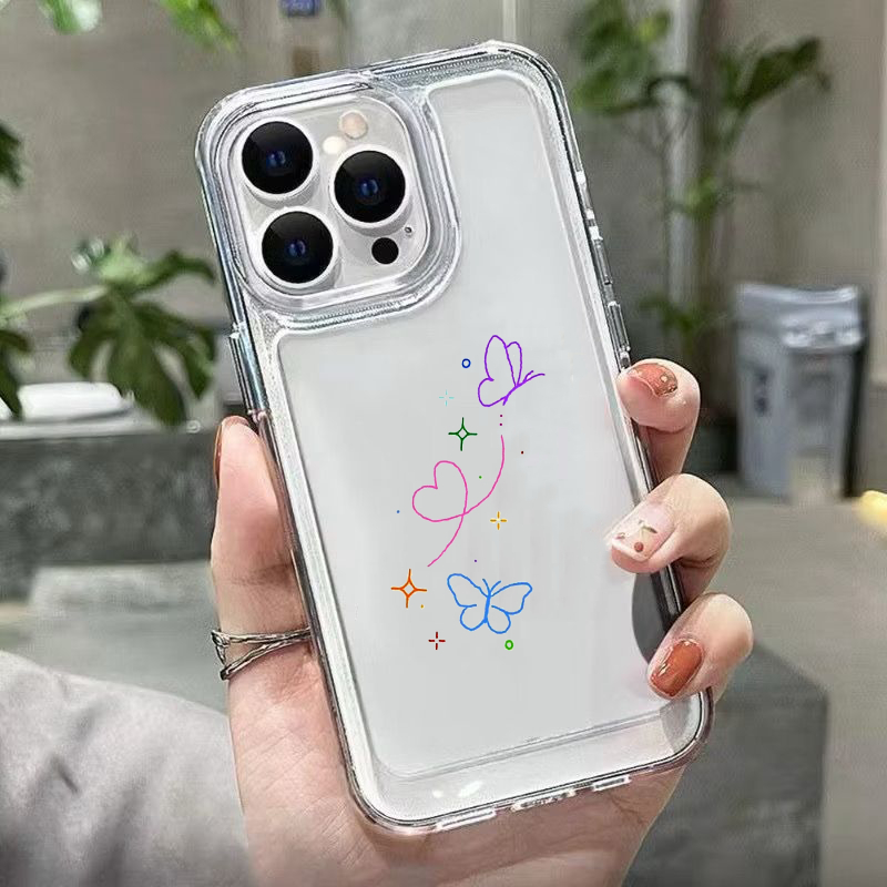 Case Clear Motif - Case Protect Camera For Iphone 16 PROMAX - case bening untuk iphone 16 PROMAX - T