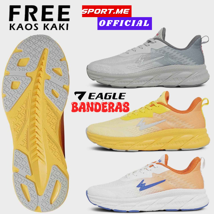 EAGLE BANDERAS Running Daily Running LifeStyle Shoes - Sepatu Running Pria Wanita Original Eagle