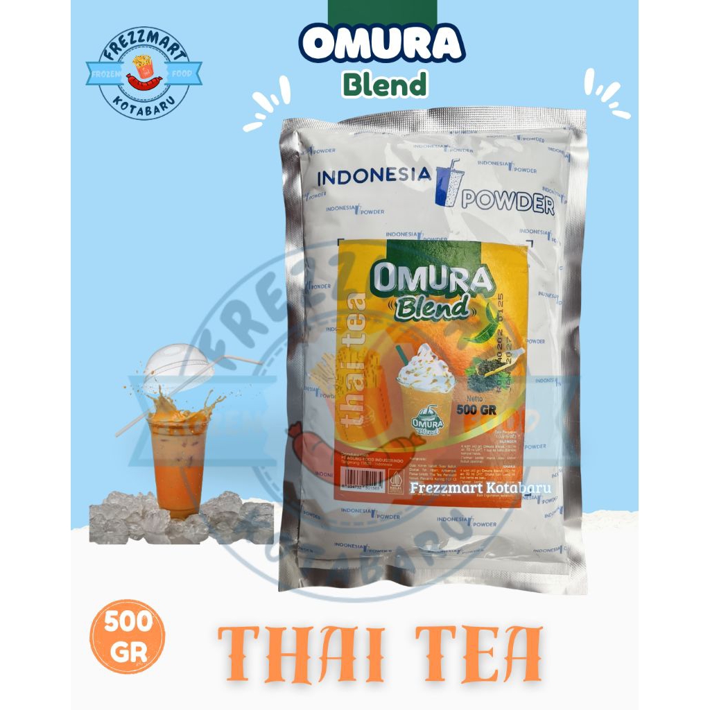 

Omura Blend Bubuk Minuman Serbuk Rasa Thai Tea 500 GR Frezzmart Kotabaru