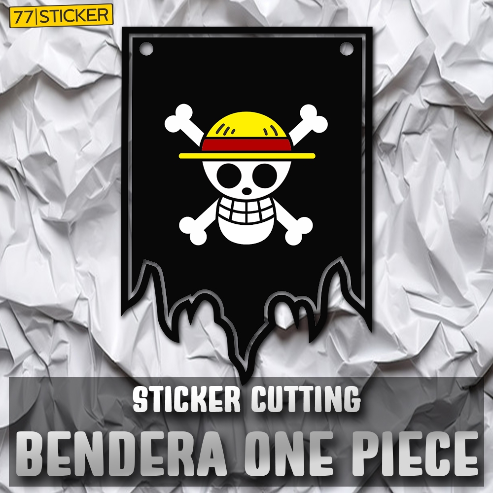 

STICKER CUTTING BENDERA ONE PICE 77 STICKER