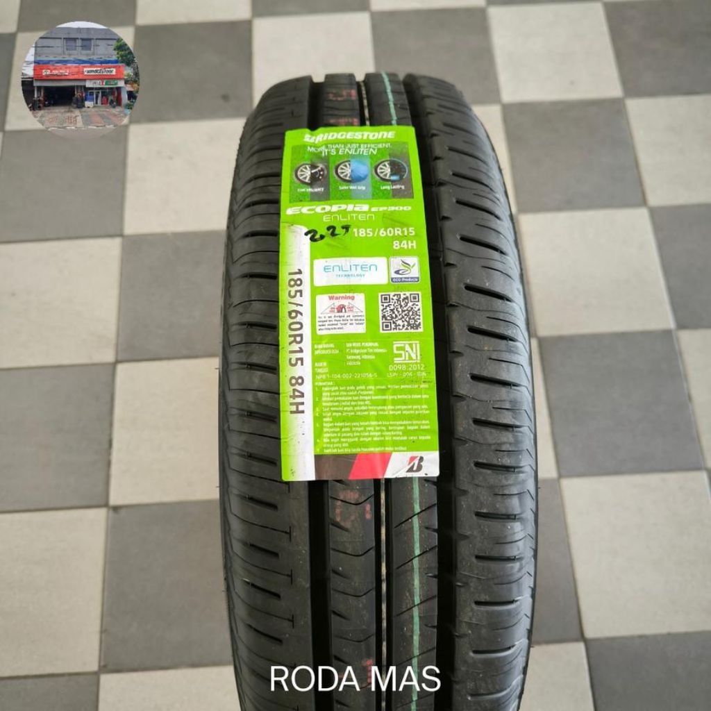 Ban Bridgestone Ecopia EP300 185/60 R15 (Ban Etios, Yaris,Sienta,Binguo)
