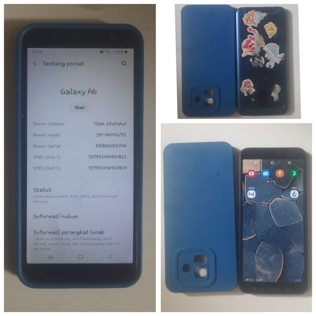 Samsung A6 normal second