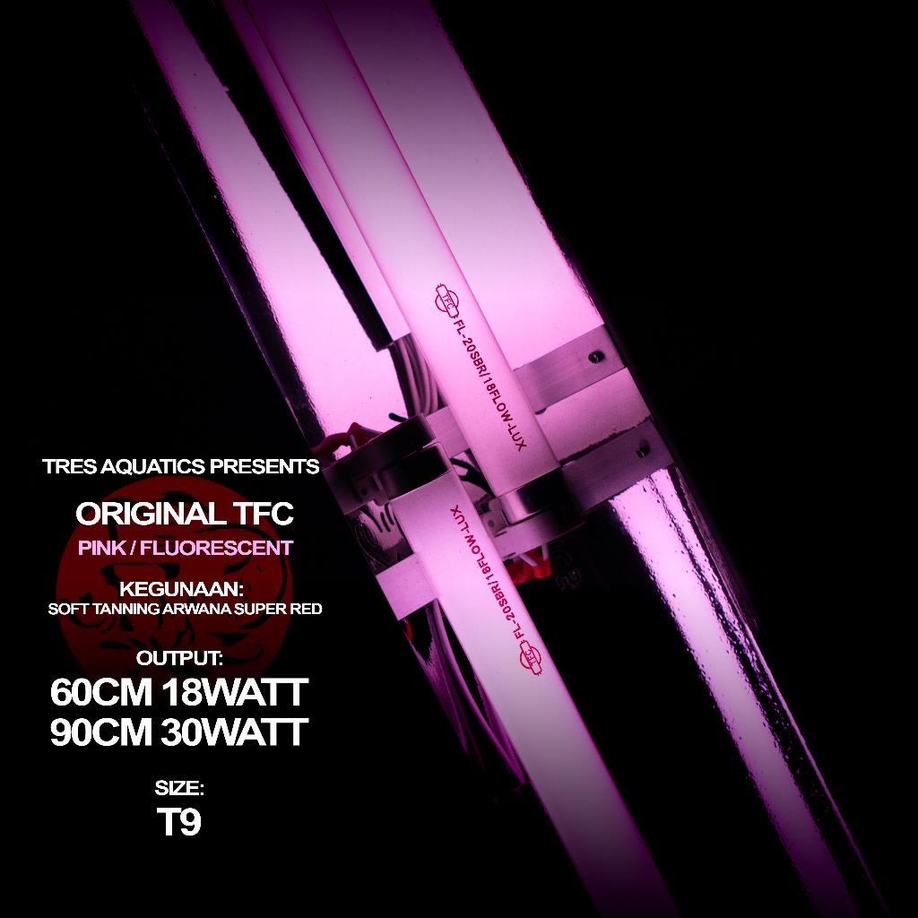 Lampu TFC ( 20w ) Soft Tanning 120cm Arwana Super Red dan Cover ( Harga sudah berikut hook / cantola
