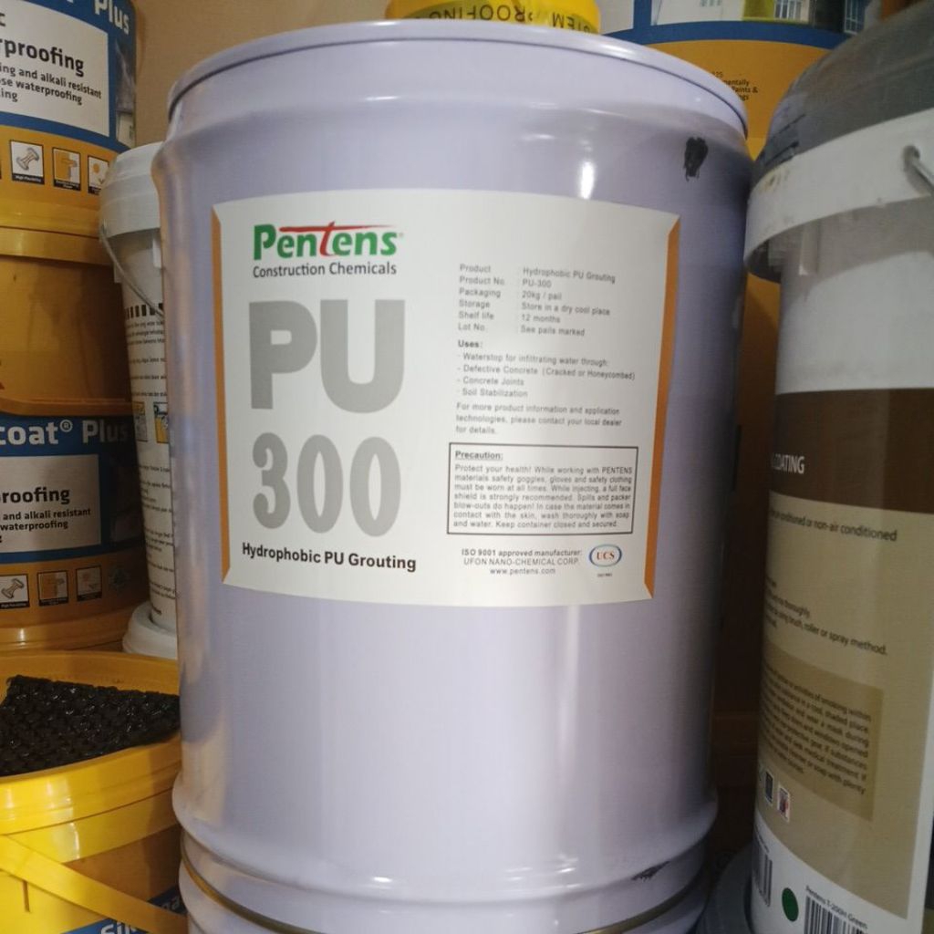 Pentens PU 300. Pu Grouting Injeksi Beton 20 Kg