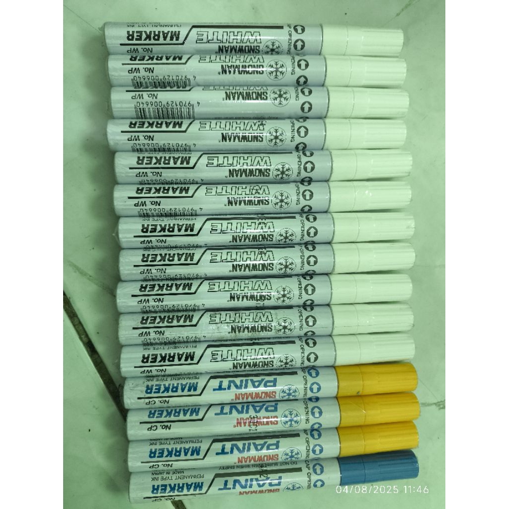 

MARKER PERMANENT SNOWMAN TYPE INK