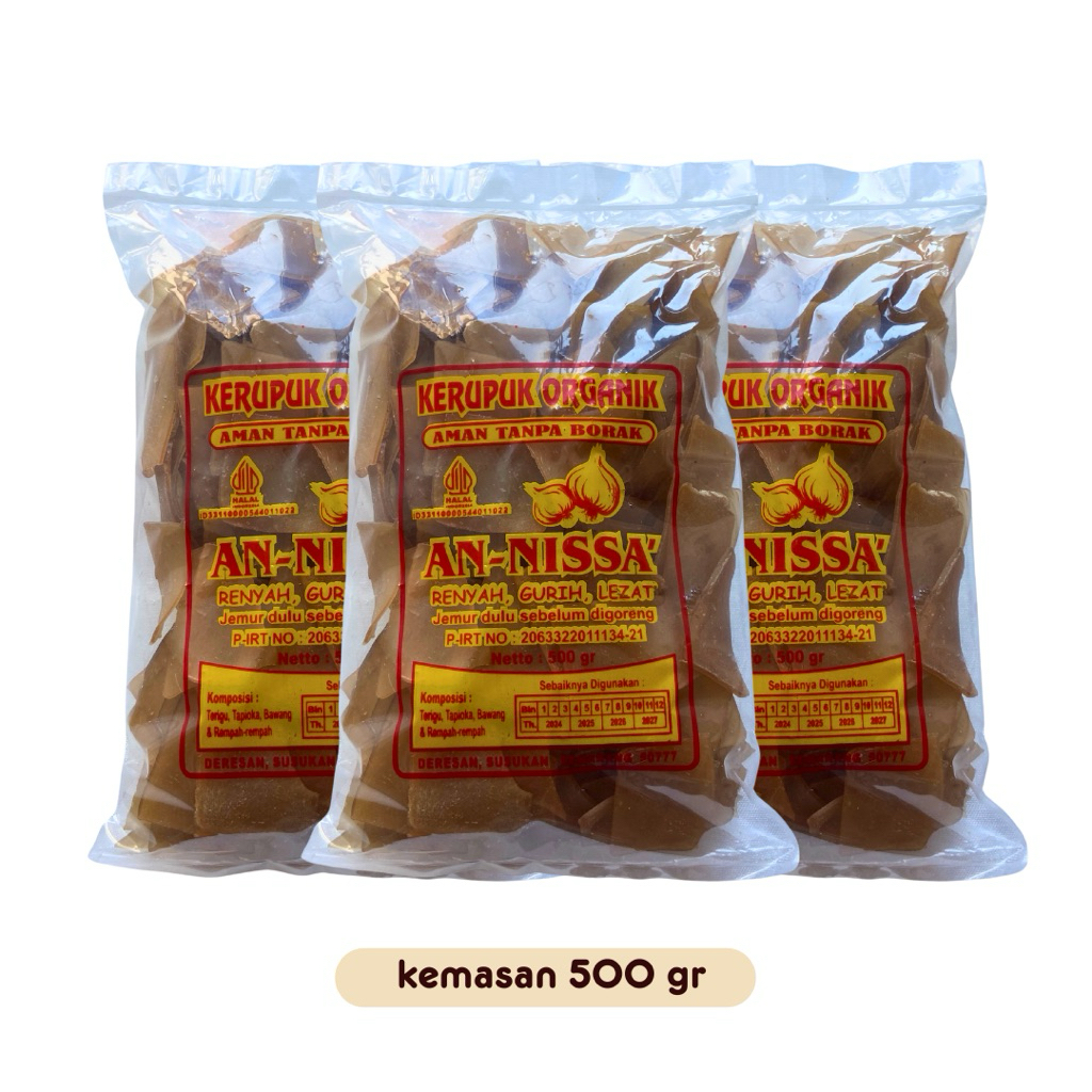 

Kerupuk Bawang An-Nissa 500 gr