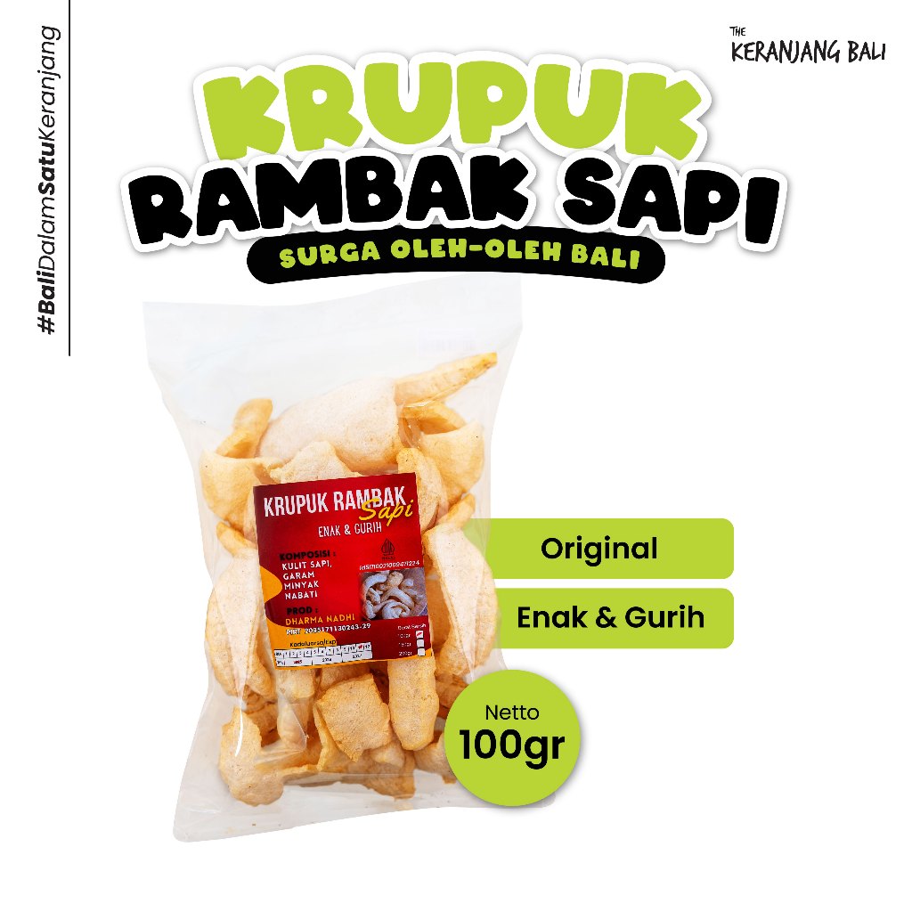 

The Keranjang Bali Krupuk Rambak Sapi Khas Bali