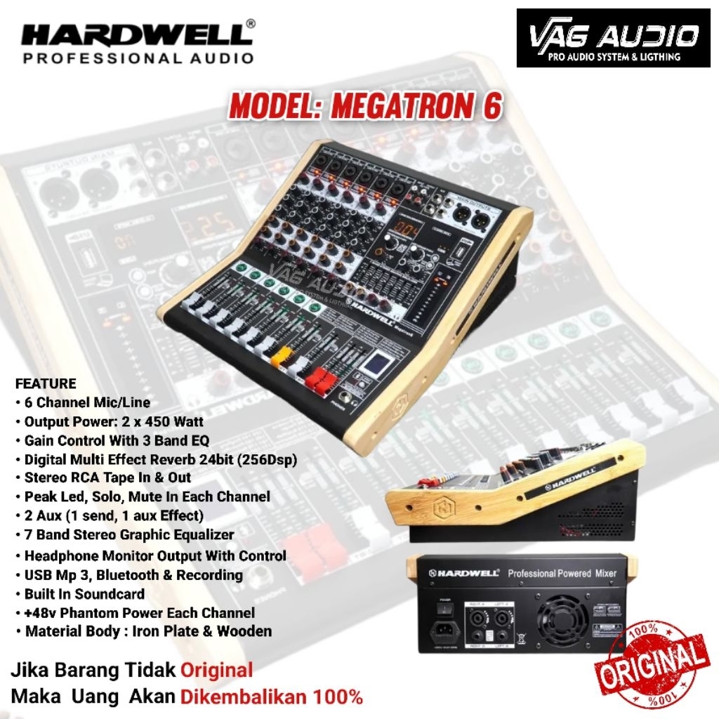 MIXER POWER HARDWELL MEGATRON 6