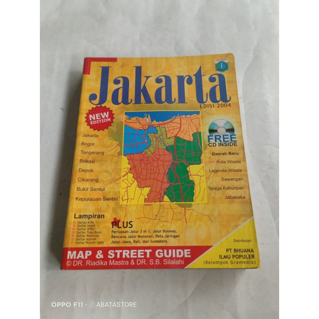 BUKU PETA JAKARTA EDISI 2004 NEW EDITION NON CD