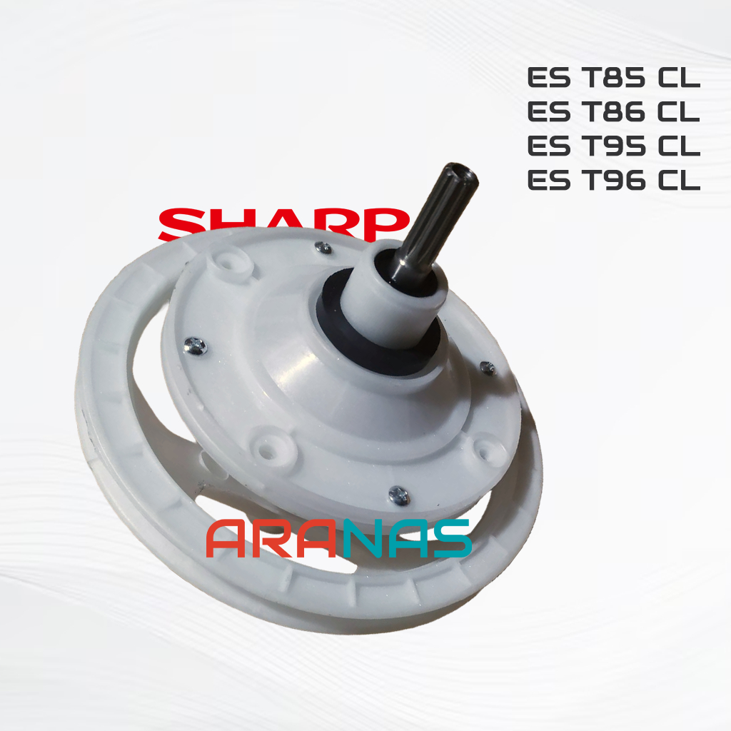GEAR BOX ES T85CL T86CL T95CL T96CL Pully Gearbox Mesin Cuci 2 Tabung SHARP T85 T86 T95 T96 CL