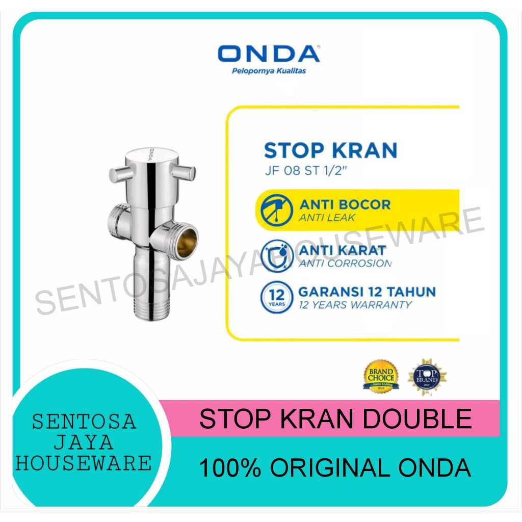 STOP KRAN DOUBLE ONDA / KRAN CLOSET DOUBLE ONDA KUALITAS BAGUS