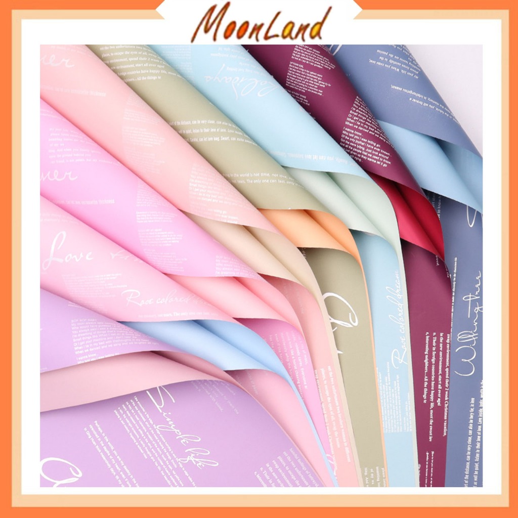 

20 Lembar Kertas Buket Bunga 2 warna Kertas Cellophane Flower Wrapping KB6025