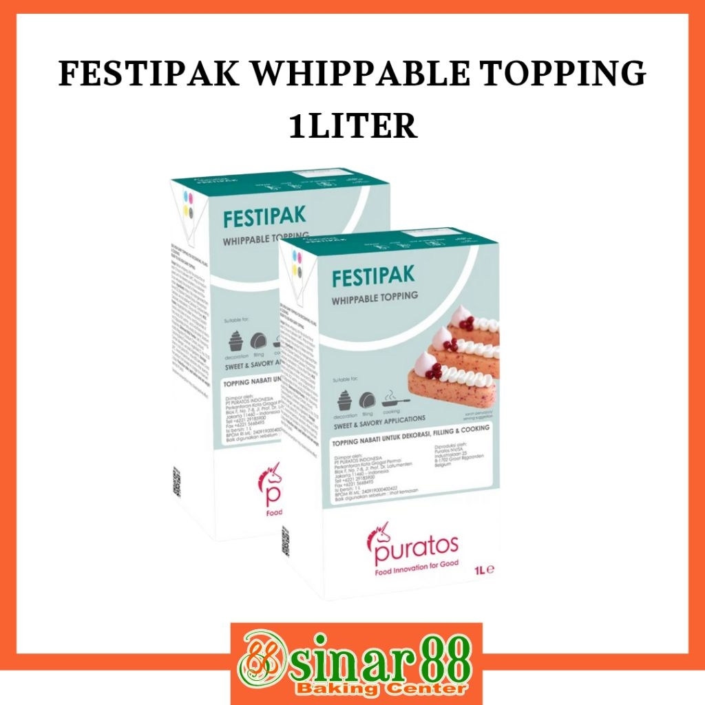 

FESTIFAK WHIPPABLE TOPPING 1LITER