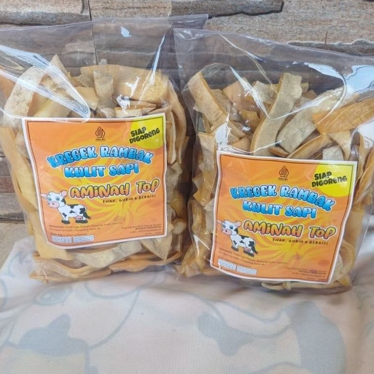 

Aminah top kerupuk kulit sapi 1kg/krecek rambak kulit sapi/krupuk kulit sapi mentah/jangek mentah/krupuk dorokdok mentah/rambak kulit sapi stik lebar